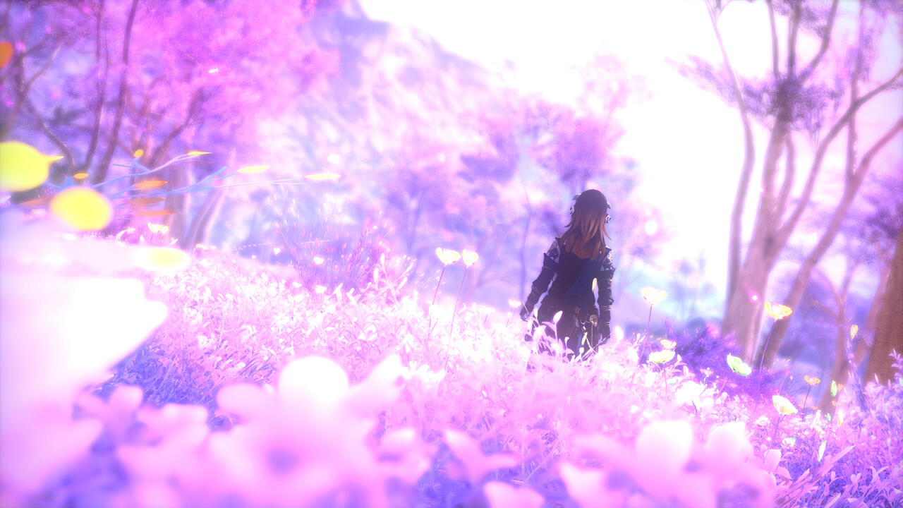 A vision of Mako, trapped in a memory.